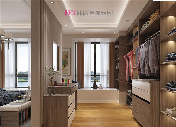 卧室衣帽间一体怎么设计？-南京全屋定制品牌[韩信全屋定制]